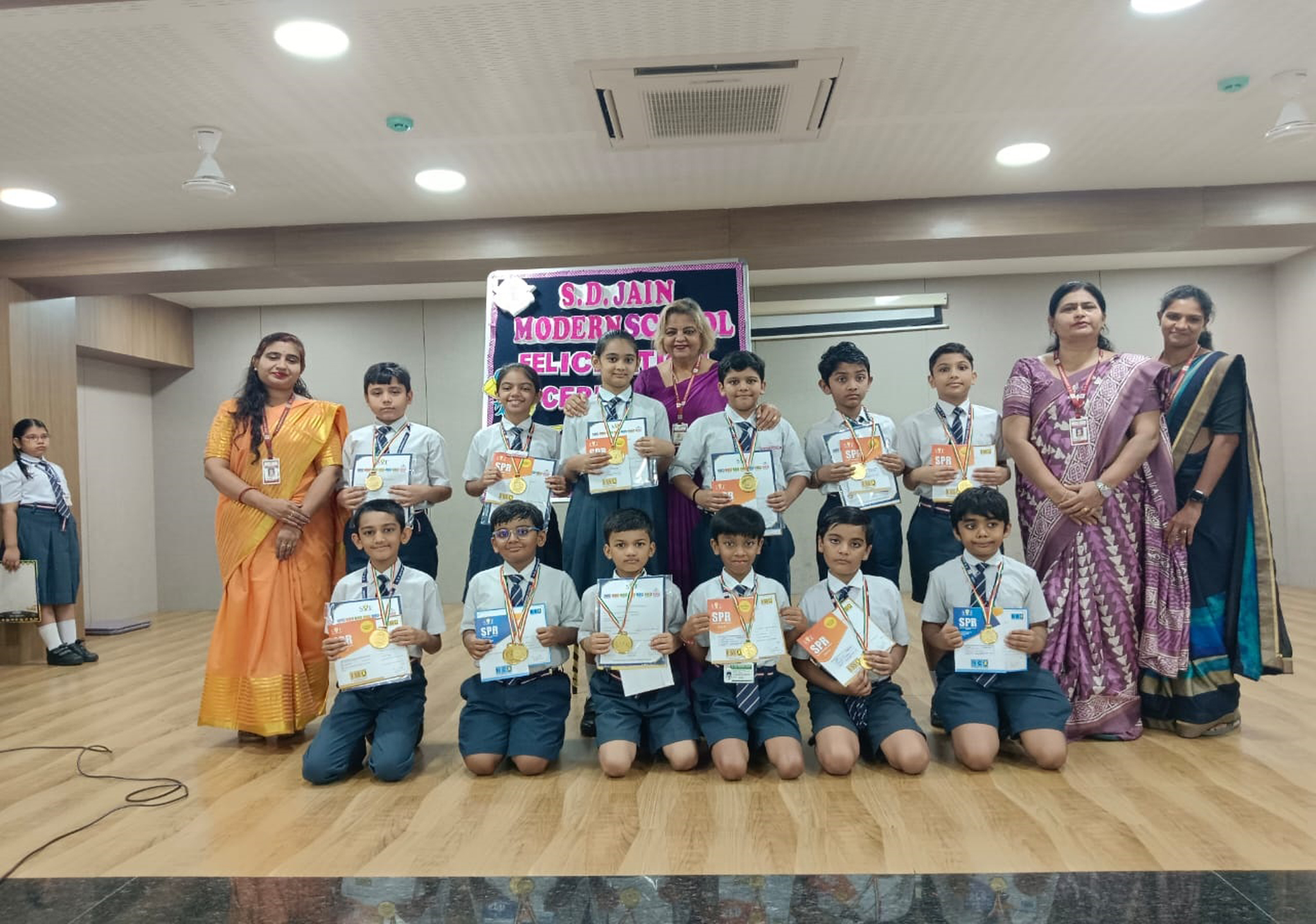 Felicitation of achievers of the Social Science and Cyber Olympiad